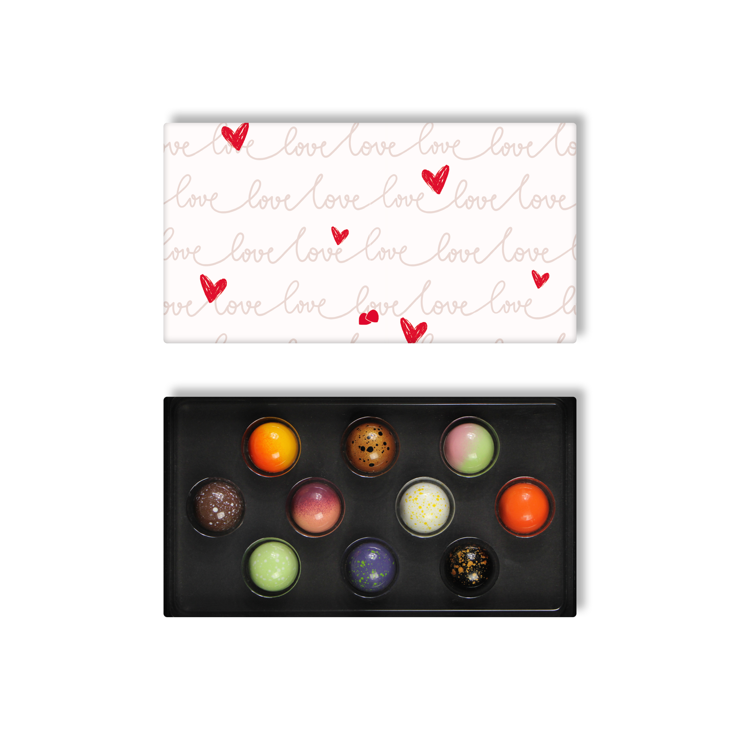 Liefde chocolade bonbons 10 stuks