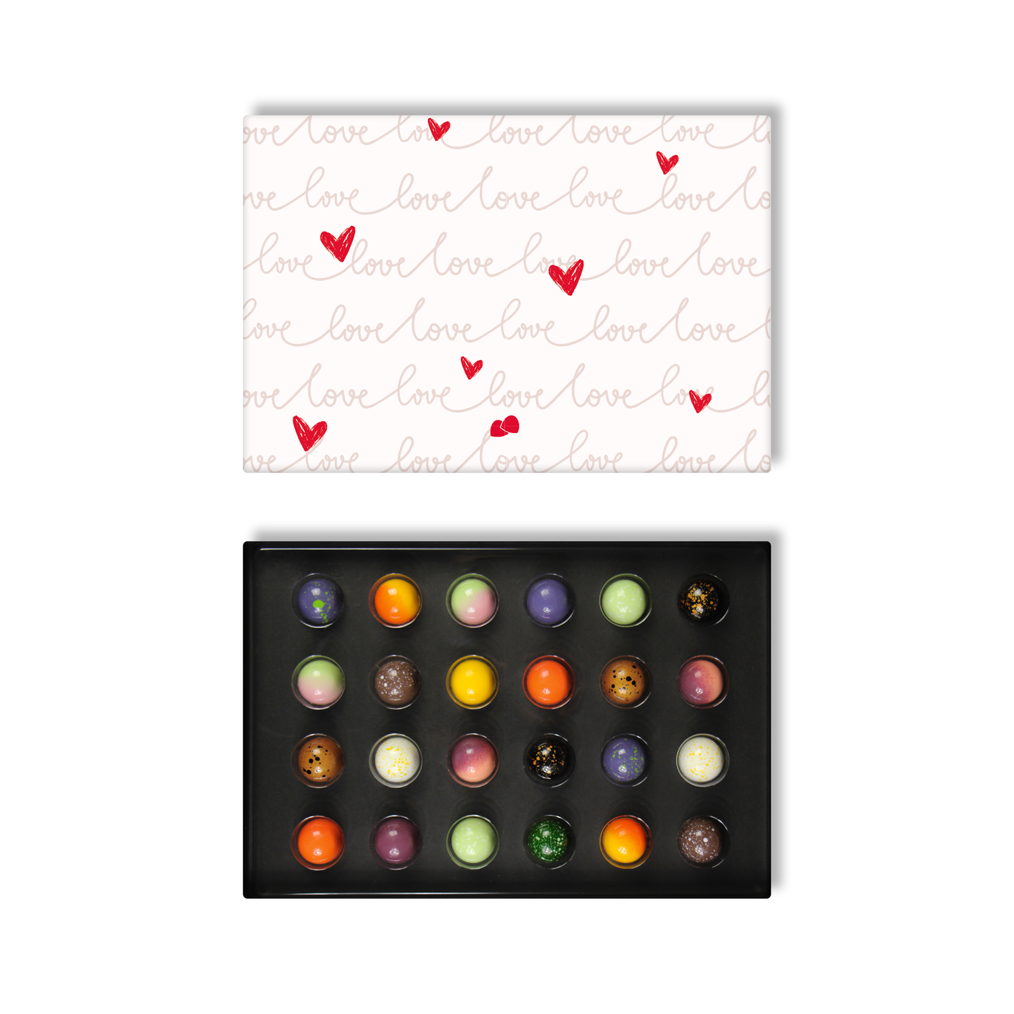 Liefde chocolade bonbons 24 stuks
