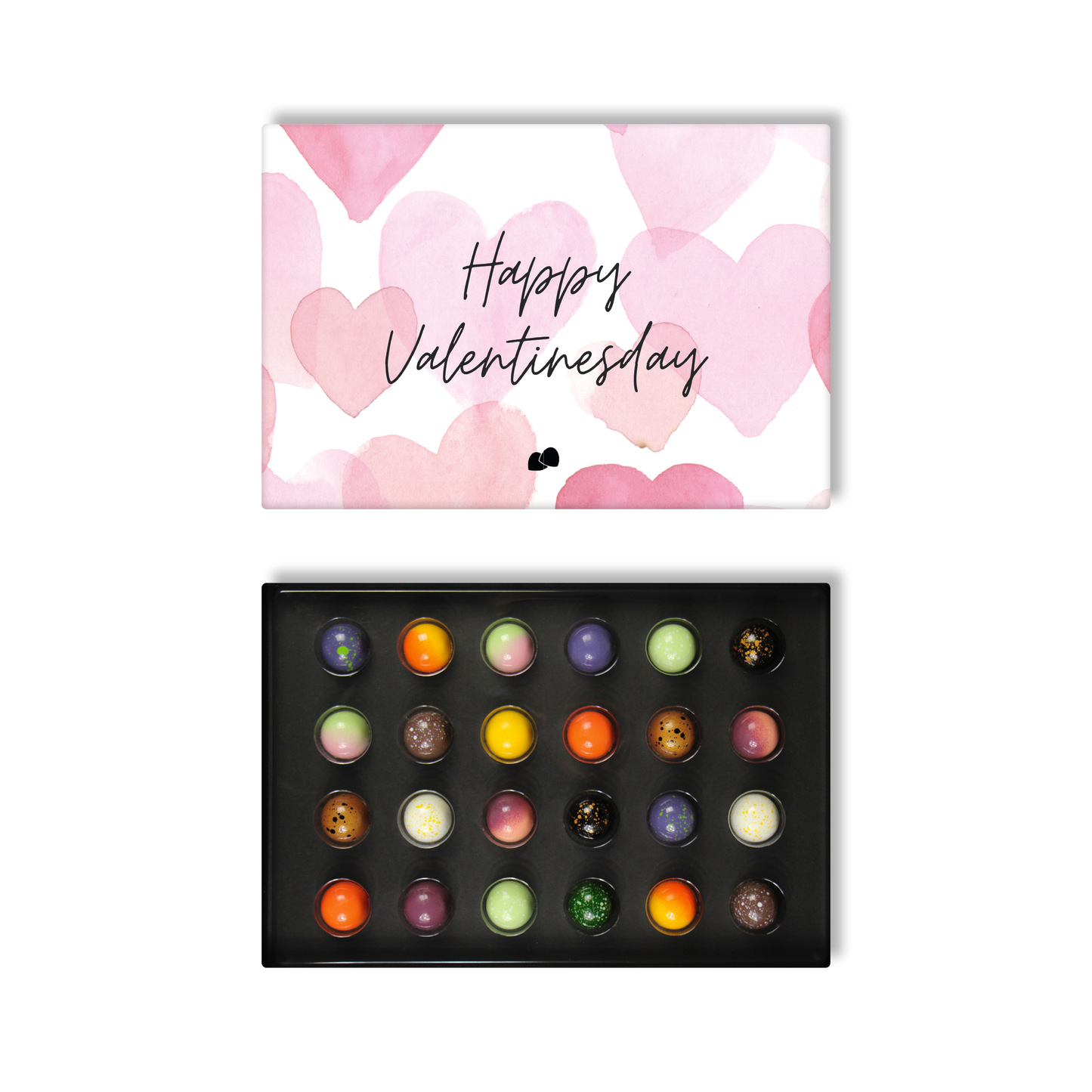 Valentijn chocolade bonbons 24 stuks