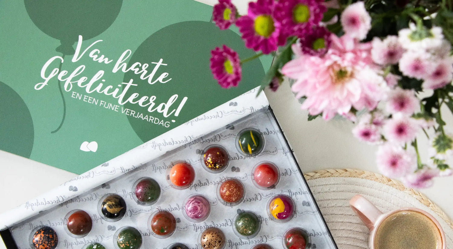 Verjaardag cadeau in de vorm van Bonbons van ChocoladeGift