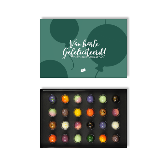 Gefeliciteerd chocolade bonbons 24 stuks