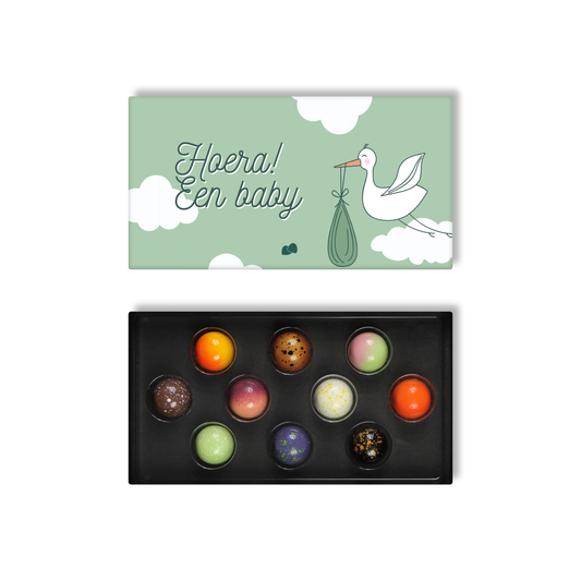 Geboorte chocolade bonbons 10 stuks