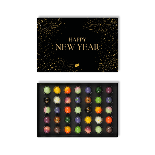 Nieuwjaars chocolade bonbons 35 stuks