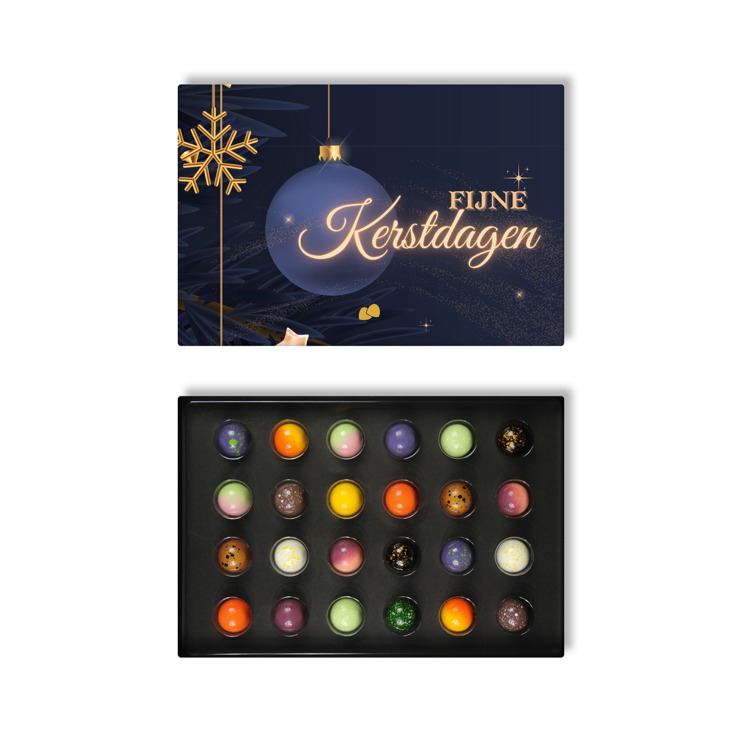 Kerst chocolade bonbons 24 stuks