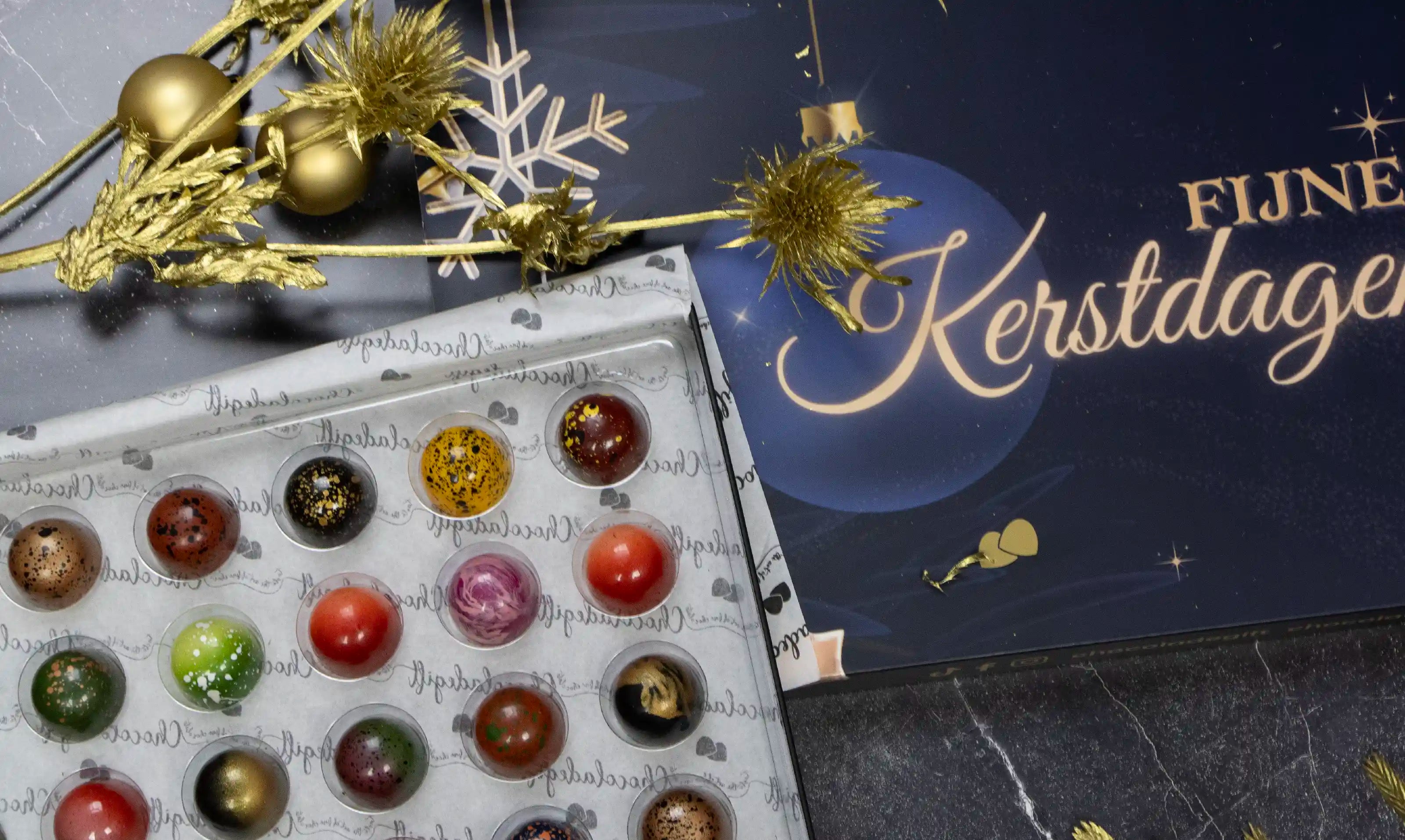 Chocolade kerst cadeau van ChocoladeGift